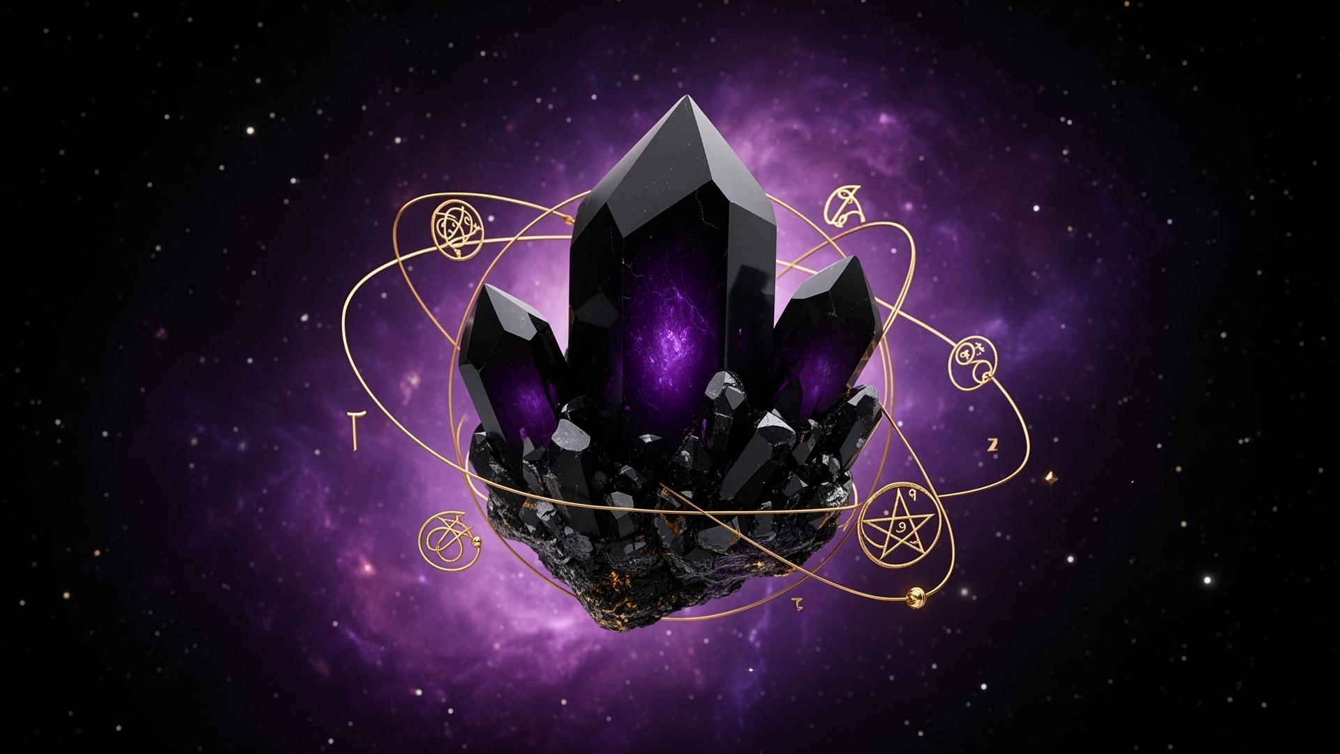 Obsidian crystal